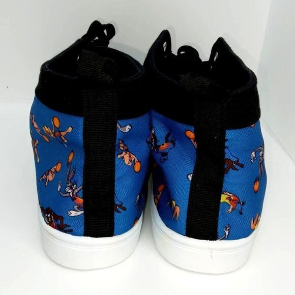 Space Jam Men\'s NEW High Top Designer Blue & Black Graphics Sneakers - sz. 13 main image 7